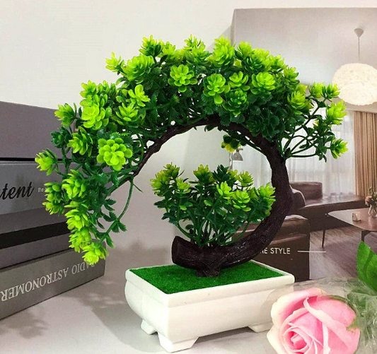 Artificial Crescent Moon Bonsai Tree (Larger)